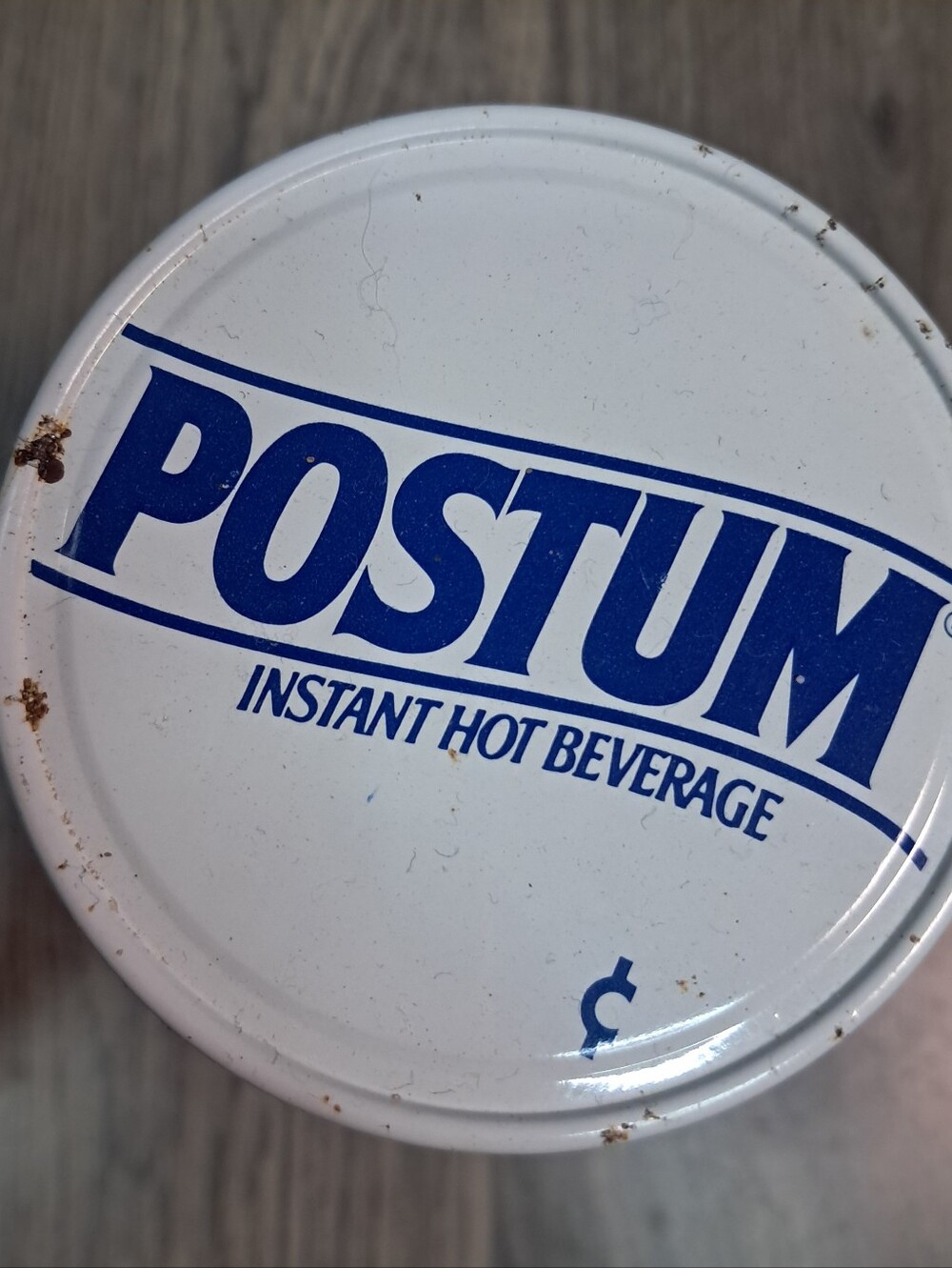 Vintage Postum Jar And Lid. Instant Grain Beverage